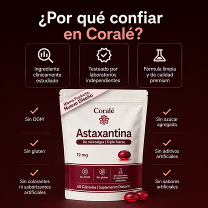 Coralé Astaxantina — Vitalidad y energía desde adentro