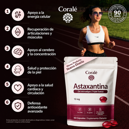 Coralé Astaxantina — Vitalidad y energía desde adentro